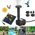 1.2W Solar Water Fountain Pump for Pool Koi Pond Bird Bath Garden Decor Solar Powered Submersible Water Pump Kit Solar Fountain Pump Garden Water Pump