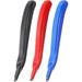 3 PCS Professional Magnetic Staple Remover Puller Rubberized Staples Remover Staple Removal Tool for School Office Home(Black Blue Red)