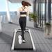 Oukaning Folding Treadmill 2 in 1 Running Machine Treadmill Electric for Home Cardio Training Exercise Workout Equipment w/Remote
