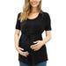 Maternity Wrap Shirt Women Maternity Short Sleeve Solid Color Nursing Tops T Shirt For Breastfeeding Maternity Clothes for Women Summer