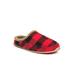 Men's Nordic Plaid Indoor/Outdoor Slippers by Deer Stags in Red Black (Size 14 M)