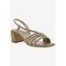 Wide Width Women's Fling Sandal by Bellini in Taupe Croc Combo (Size 10 W)