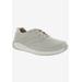 Extra Wide Width Women's Tour Sneaker by Drew in Ivory Leather (Size 6 1/2 WW)