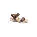 Women's Dominica Sandal by Hälsa in Dark Brown Embossed (Size 6 1/2 M)