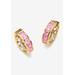 Women's Birthstone Gold-Plated Huggie Earrings by PalmBeach Jewelry in June