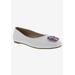 Women's Sybil Flat by Bellini in White Smooth (Size 8 M)