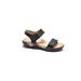 Women's Dominica Sandal by Hälsa in Black Embossed (Size 9 1/2 M)