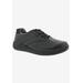 Extra Wide Width Women's Tour Sneaker by Drew in Black Leather (Size 8 1/2 WW)