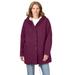 Plus Size Women's Sherpa-Lined Hooded Parka by Woman Within in Deep Claret (Size 20 W) Jacket