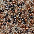 John Bead Czech Glass Seed Beads 6/0 (500g) Hematite Capri Mix Bead for Jewelry Making