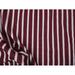 10 Yard Lot Bullet Printed Liverpool Textured Fabric 4 way Stretch Burgundy White Stripe W41