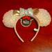 Disney Accessories | Disney Minnie Mouse Ears | Color: Cream/Gold/Silver | Size: Os