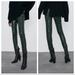 Zara Pants & Jumpsuits | Green Zara Faux High Rise Leather Legging (Zips Open At Bottom) Nwt | Color: Green | Size: M