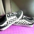 Vans Shoes | Men’s Checkered Vans Suede Sneakers | Color: Black/White | Size: 13