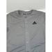 Adidas Shirts | Adidas Short Sleeve Grey Button Front Baseball Jersey Shirt Mens Medium M Nwt | Color: White | Size: M