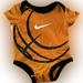 Nike One Pieces | Nike Basketball Onesie 3 Months Orange Basketball With Black Trim | Color: Black/Orange/White | Size: 3mb