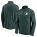 Men's Nike Green Oakland Athletics Agility Pacer Lightweight Performance Half-Zip Top