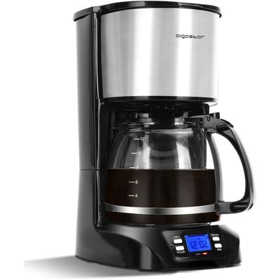 Digitale Kaffeemaschine, Kaffeebrüher mit programmierbarer Timer, bis 12 Tassen, 1,5L,