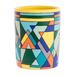 Novica Handmade Mountain Geometry Decorative Ceramic Vase