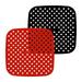 Silicone Air Fryer Liners Washable and Reusable Air Fryer Non-Stick Mats Silicone Air Fryer Liners Silicone Washable Reusable Air Fryer Non-Stick Mats Durable Easy to clean Kitchen Square 7.5 Inches