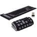 HLONK 2.4G Wireless Keyboard Waterproof Folding Silicone107-Key Mute Gaming Keyboard with USB Receiver for Notebook Desktop Laptops PC