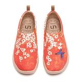 UIN Women s Art Travel Shoes Loafers Fashion Canvas Comfort Wide Toe Casual Slip On Mules