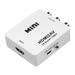 Walmeck HD to AV Converter Digital Signal to RCA Video Converter 1080P Resolution Support NTSCPAL Standard Wide Compatibility White