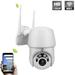 QJUHUNG 1080P Outdoor PTZ WiFi Security Camera 5X Zoom Wireless Surveillance CCTV IP Camera with Two Way Audio IP66 Waterproof 165ft Night Vision Support Max 128GB SD Card White