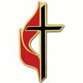 PinMart s Methodist Cross Religious Enamel Lapel Pin