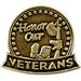 PinMart Bronze Honor Our Veterans Lapel Pin-Proud Patriotic USA Flag Enamel Pin