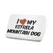 Porcelein Pin I Love my Estrela Mountain Dog from Portugal Lapel Badge â€“ NEONBLOND