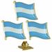 3 Pc Argentina Flag Lapel Pin World Cup Enamel Hat Men Women Patriotic Souvenir