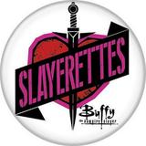 Buffy The Vampire Slayer Slayerettes White 1.25 Inch Button 87500