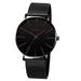 Gifts for Him Feledorashia Watch for Men Valentine s Day Gifts Men s Quartz Pin Buckle Watch With Mesh Strap Color Pointer Colorful Scale Clearance