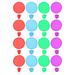 24Pcs Foldable Flying Fans Toy Pocket Flying Disc Summer Party Favors (Random Color)