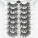 Pjtewawe Eyelashes False Eyelashes Lashes 5 Pairs Soft Lashes 3D 6D Volume Fluffy Frihappy Eyelashes Packs