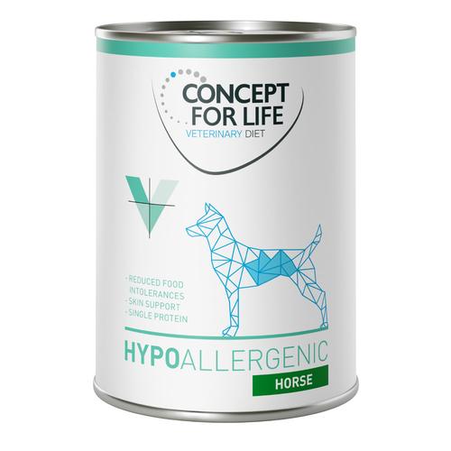 24 x 400 g Hypoallergenic Pferd Concept for Life Veterinary Diet Hundefutter nass