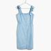 Madewell Dresses | Denim Tie-Strap Button-Front Sundress In Morley Wash | Color: Blue | Size: 6