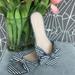 J. Crew Shoes | J. Crew Navy Gingham Plaid Knotted Bow Slide Flat Sandals Size 6 | Color: Blue/White | Size: 6