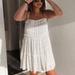 Zara Dresses | Ln Zara White Lacy Dress Size Small | Color: White | Size: S