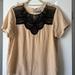 Anthropologie Tops | Anthropologie Silk Blouse | Color: Black/Cream | Size: M