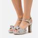 Kate Spade Shoes | Kate Spade New York Miya Glitter Platform Dress Sandals. | Color: Silver | Size: Various