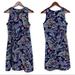 Nine West Dresses | Nine West Floral Sleeveless Shift Dress Navy Blue Red White New Nwt Size 8 | Color: Blue/White | Size: 8