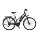 FISCHER E-Bike Trekking VIATOR 3.0 Elektrofahrrad für Damen und Herren, RH 49 cm, Mittelmotor 80 Nm, 48 V Akku, schwarz matt, 49cm-557Wh