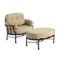 Amalfi Cuddle Chair & Ottoman with 1 Cuddle Chair Cushion Set and 1 Ottoman Cushion - Ballard Designs - Ballard Designs