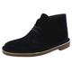 Clarks Men's Bushacre 2 Chukka Boot, Black Suede, 6 UK