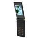 Flip Phone for Seniors with Large Buttons, GSM Mobile phone for the Elderly with SOS Button, Flashlight, Loudspeaker, Radio, Dual Screen, Camera, 8 Family Numbers (Tarnish Color)