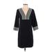 Ann Taylor Casual Dress - Shift: Black Dresses - Women's Size 2X-Small