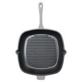 BergHOFF Neo 11" Cast Iron Square Grill Pan, Meringue Enameled Cast Iron/Cast Iron in Gray/Black | 2 H x 11 W x 11 D in | Wayfair 2220311