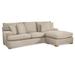 Brown Sectional - Braxton Culler Cambria 97" Wide Reverible Sofa & Chaise w/ Ottoman | Wayfair 784-C04/C09/0822-91/HONEY